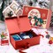 Premium Christmas Gift Boxes with Lids,Decorative Christmas Boxes for Presents,12.6 * 7.9 * 4.4 Inchs Large Magnetic Gift Box for Christmas Wrapping Gifts (Red,Thicken)